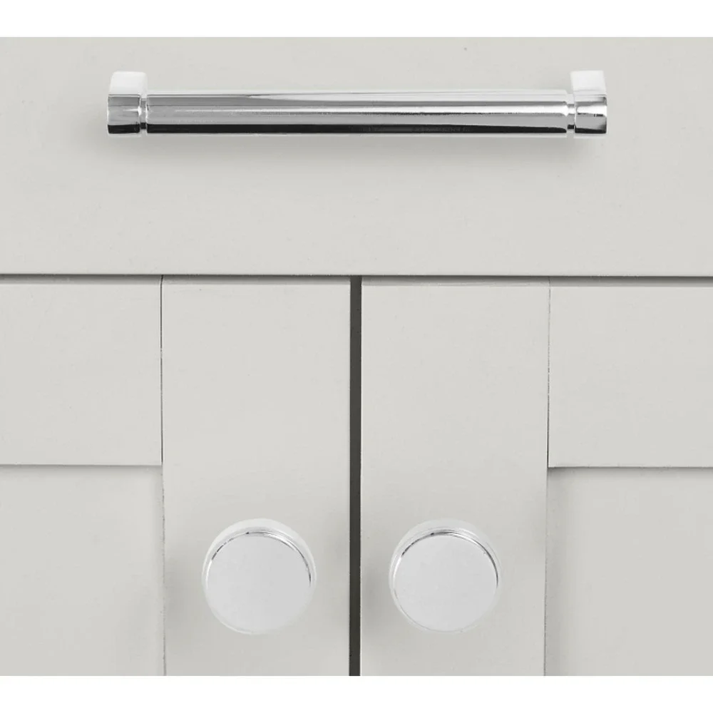 Restoration Hardware Lambeth Smooth Satin Nickel 1 inch Knob